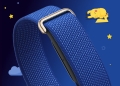 Fitbit Air Special Edition Pokemon Sleep tracker with its Sleepy Blue band featuring a sleeping Pikachu