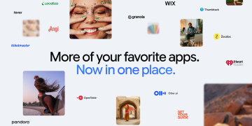 Google Gemini connected apps graphic showing Zocdoc, Otter.ai, OpenTable and Pandora logos