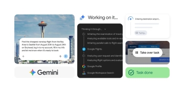 Gemini Spark and Chrome integration announcement graphic from Google
