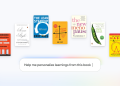 Google Play Books ebooks being added to a Gemini Notebook with the prompt Help me personalize learnings from this book