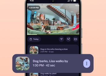 Google Home app showing smart home controls and Gemini for Home features