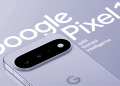 Google Pixel 11 rear camera bar shown in lilac on Google's official product page