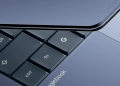 Googlebook laptop keyboard with the Glow Bar light strip, illustrating the leaked Acer Googlebook 14 GP714-91N