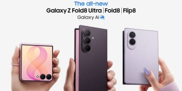 Samsung Galaxy Z Fold8 Ultra, Fold8 and Flip8 running One UI 9.0, held in hand