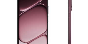OnePlus N6x in Burgundy Red, front view and side profile from OnePlus India's official launch render