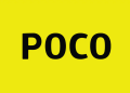 Poco brand logo on the company's yellow background, ahead of the Poco M8x 5G India launch