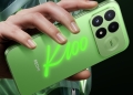 Redmi K100 Pro in Firefly Chasing Light green colorway with glow-in-the-dark rear panel