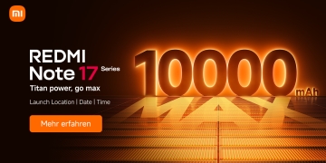 Official Xiaomi teaser for the Redmi Note 17 Pro Max showing its 10,000mAh battery and the Titan power, go max tagline