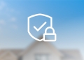 Ring TAKE Throw Away the Key Encryption graphic showing a shield and padlock over a house