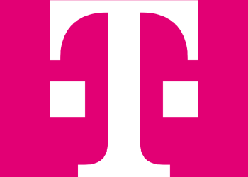 T-Mobile logo in magenta on transparent background