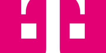 T-Mobile logo in magenta on transparent background