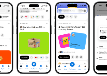 Venmo app interface, now available as a Google Play payment method