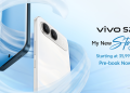 vivo S2 in Silk White showing front and rear design with Aura Light camera module