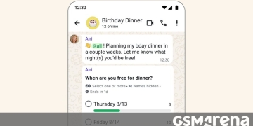 WhatsApp group chat showing the new @all mention tag feature