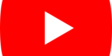 YouTube play button logo in red