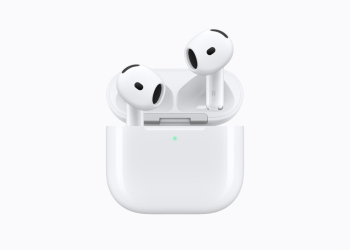 Apple AirPods 5 and charging case official product photo