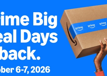 Amazon official Prime Big Deal Days October 6-7 2026 announcement graphic