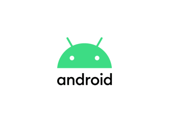 Android brand logo, green robot icon and wordmark on white background