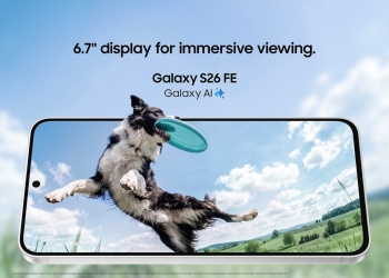 Samsung Galaxy S26 FE official display press image
