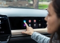 2027 Chevrolet Silverado touchscreen showing GM's new infotainment interface