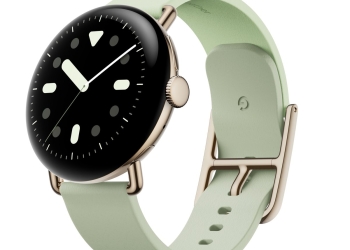 Google Pixel Watch 4 product render with round AMOLED screen