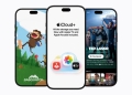 Apple iCloud Plus subscription screen showing Apple TV and Apple Arcade now included, on iPhone