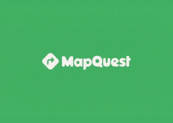 MapQuest brand logo on green