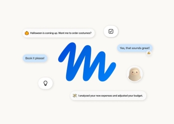 Meta Muse personal AI agent app interface showing task suggestions like ordering costumes and budget updates
