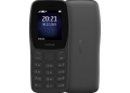 Nokia 105 Classic feature phone in charcoal, front and back, one of the handsets supporting PhonePe UPI 123Pay