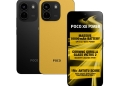 Poco X8 Power 5G official render in Black and Yellow