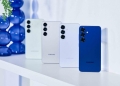 Samsung Galaxy S25 series in Icy Blue, Navy, Silver Shadow and Mint colors, rear camera view