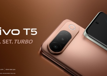 vivo T5 5G in Royal Bronze and Silver Green, official India launch key visual