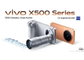 vivo X500 Series official launch image with ZEISS telephoto lens accessory