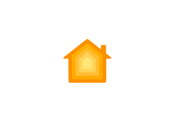 Apple Home app icon, the orange house-shaped glyph used for Apple Home accessories