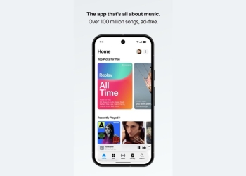 Apple Music 7.0 for Android Home tab with floating bottom bar and mini-player