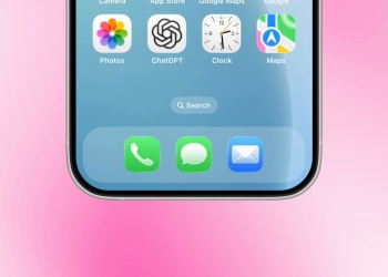 ChatGPT dots texting announcement still showing the ChatGPT app on an iPhone home screen