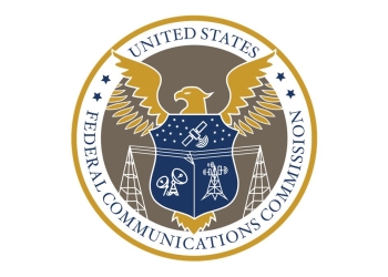 FCC seal on a white background, for the FCC vote on prison cellphone jamming
