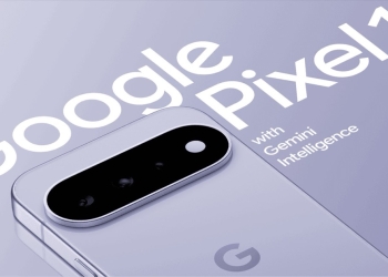 Google Pixel 11 in lavender, rear camera bar close-up with Pixel 11 branding