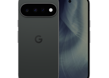 Google Pixel 11 in Obsidian, rear camera bar and front display