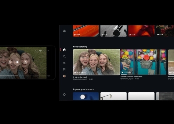 Instagram Features long-form video playing on a phone in landscape next to the Instagram TV app