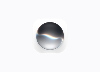 Siri app icon for iOS 27.2 Siri AI update, a glossy orb with a rainbow sheen