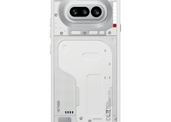 Nothing Phone (4a) in white showing its semi-transparent rear panel, discounted in the Flipkart Big Billion Days sale