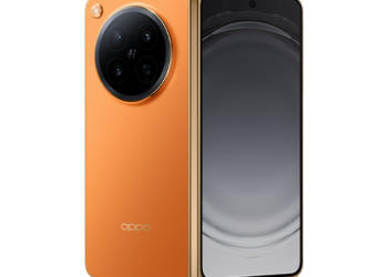 Oppo Find N6 in orange, the predecessor to the leaked Oppo Find N7 foldable