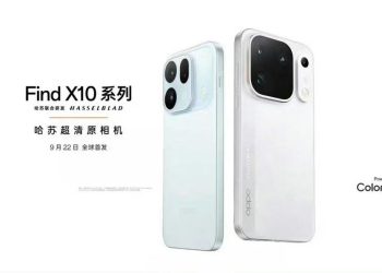 Oppo Find X10 series in ice blue and white, official teaser image