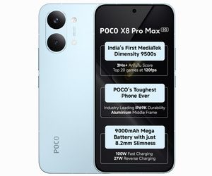 POCO X8 Pro Max smartphone on the Flipkart product listing