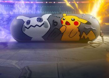 Pokémon special-edition Beats Pill with Mimikyu and Pikachu printed on the grill
