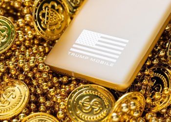 Trump Mobile branded gold smartphone shown after the Trump Mobile data breach