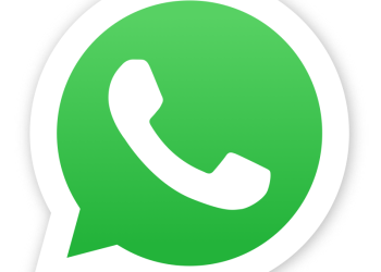 WhatsApp logo, a green speech bubble with a white phone handset