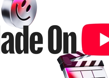 Made On YouTube 2026 key art with the YouTube play button logo, where GIF comments were announced
